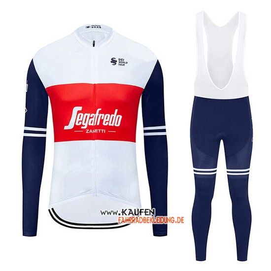 Segafredo Zanetti Langarmtrikot 2020 und Lange Tragerhose Wei Rot